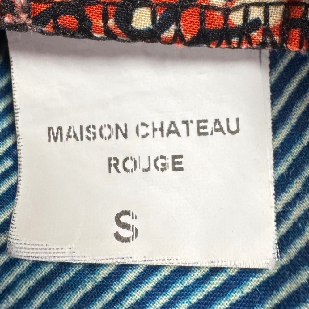 Maison Chateau Rouge Paris African Wax Print Longline Shirt Dress Womens Small - Picture 4 of 8